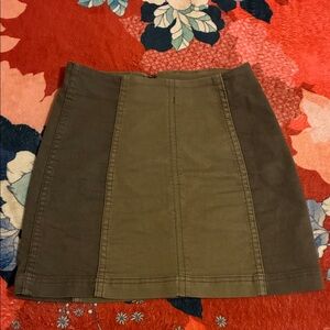 Olive Green Free People Women's Skirt